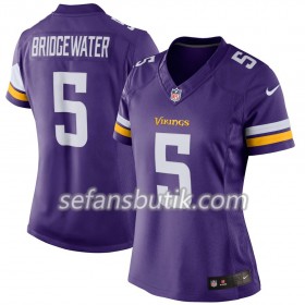 Minnesota Vikings Tröjor Teddy Bridgewater 5 Nike Lila - Dame